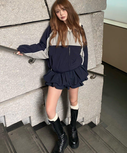 層疊氣球廓形半身裙
