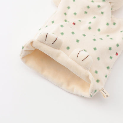 四葉草迷你熊造型 有機材質 日本製 手偶