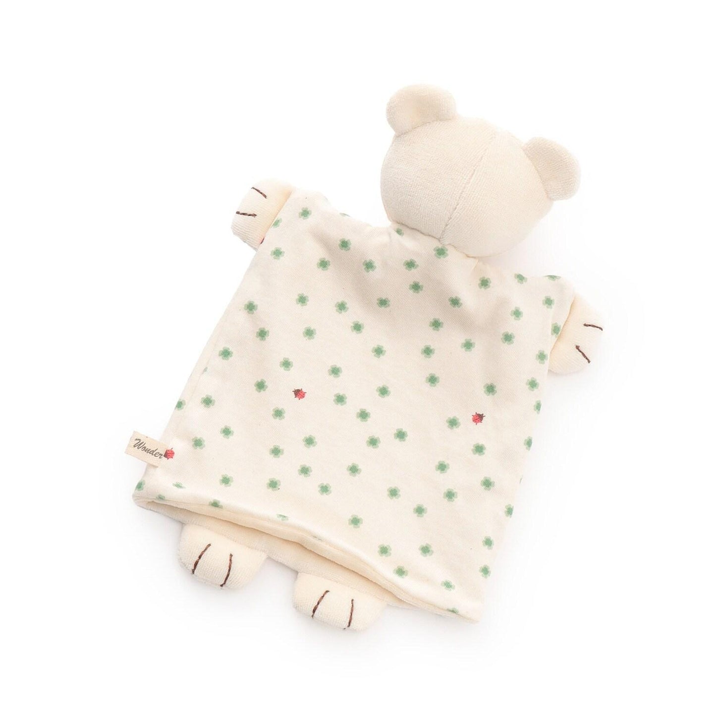 四葉草迷你熊造型 有機材質 日本製 手偶