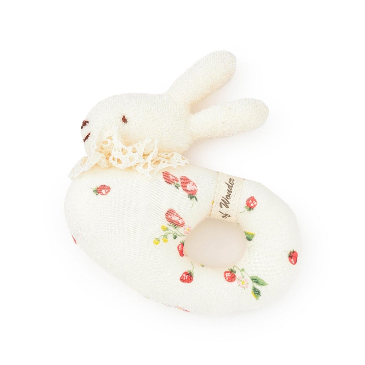 BASIC 兔子造型 有機棉 日本製 手抓搖鈴