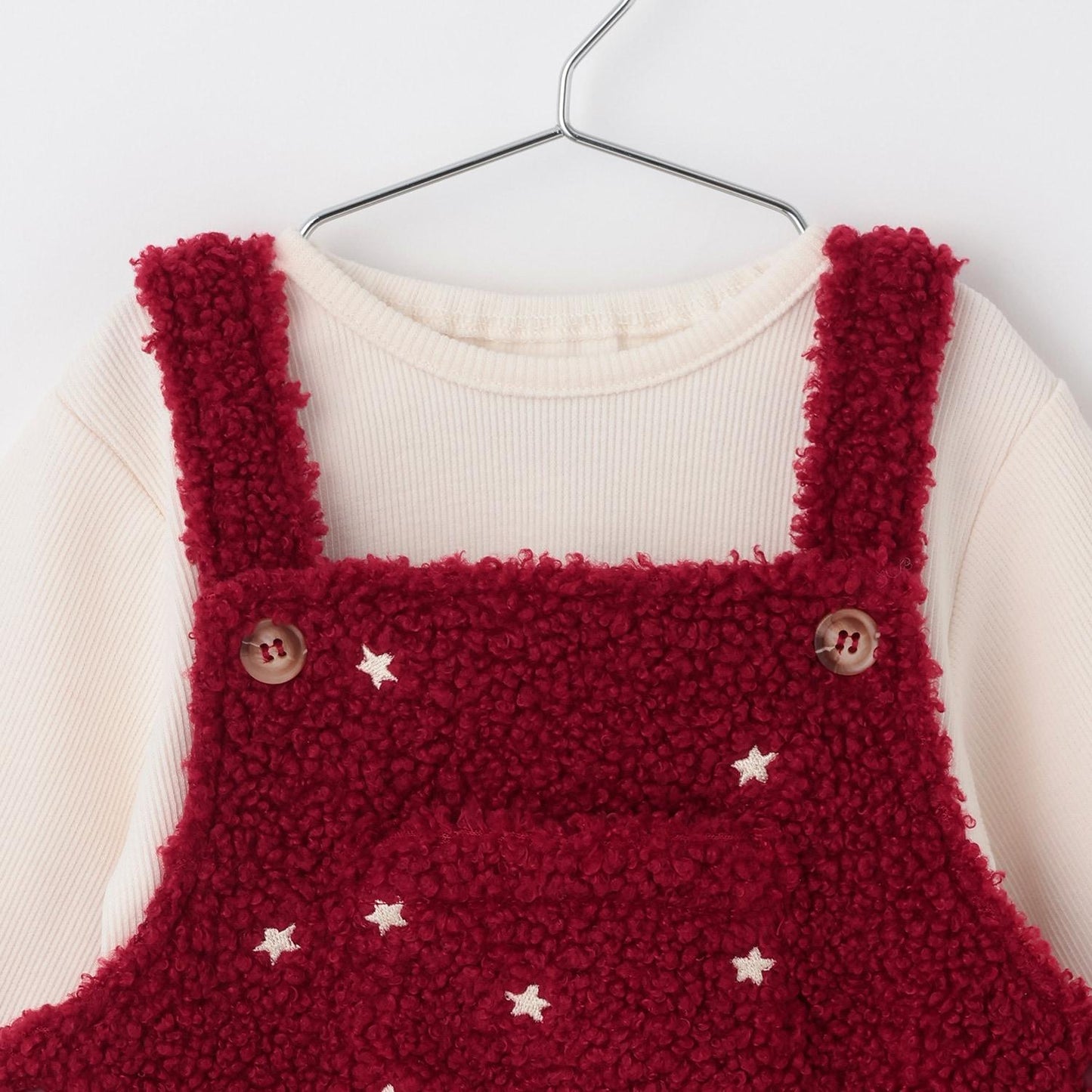 星刺繡 揹帶設計 連體褲
