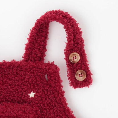 星刺繡 揹帶設計 連體褲