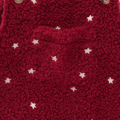 星刺繡 揹帶設計 連體褲