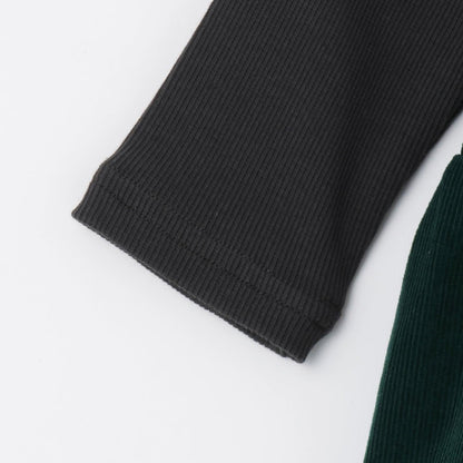 領口刺繡 設計 連體褲套裝