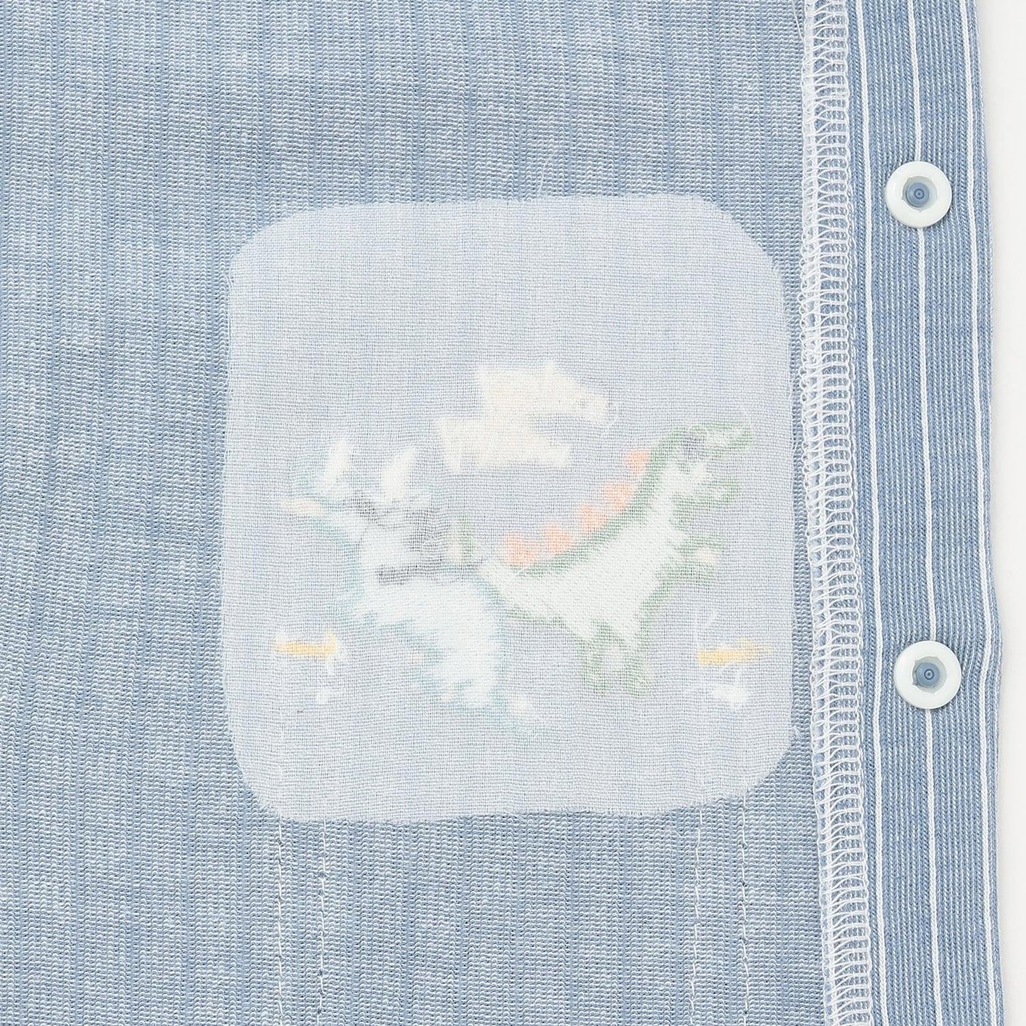 恐龍圖案 揹帶褲風 短袖 連體衣