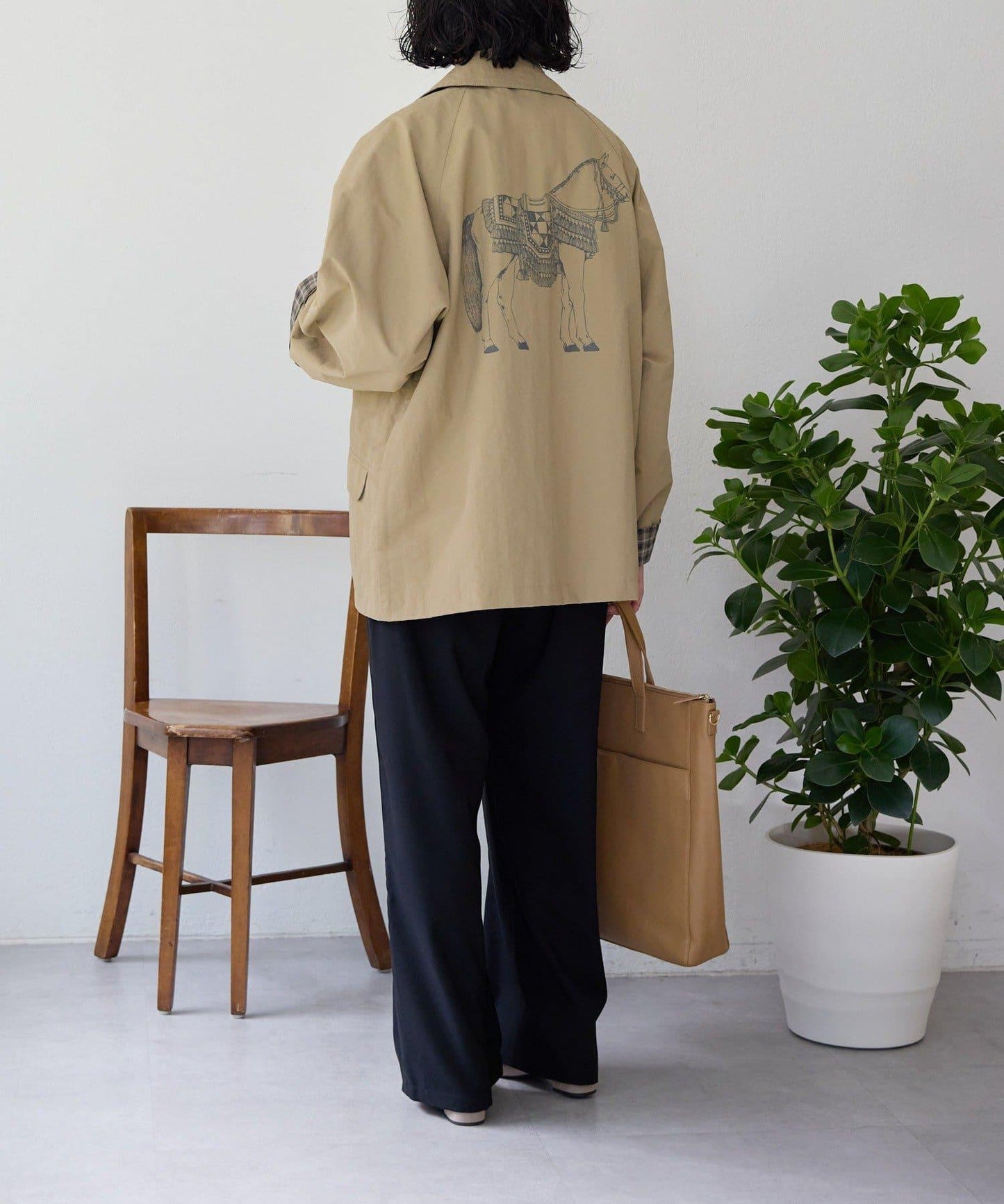 sampo×ear 聯名 可雙面穿 半大衣