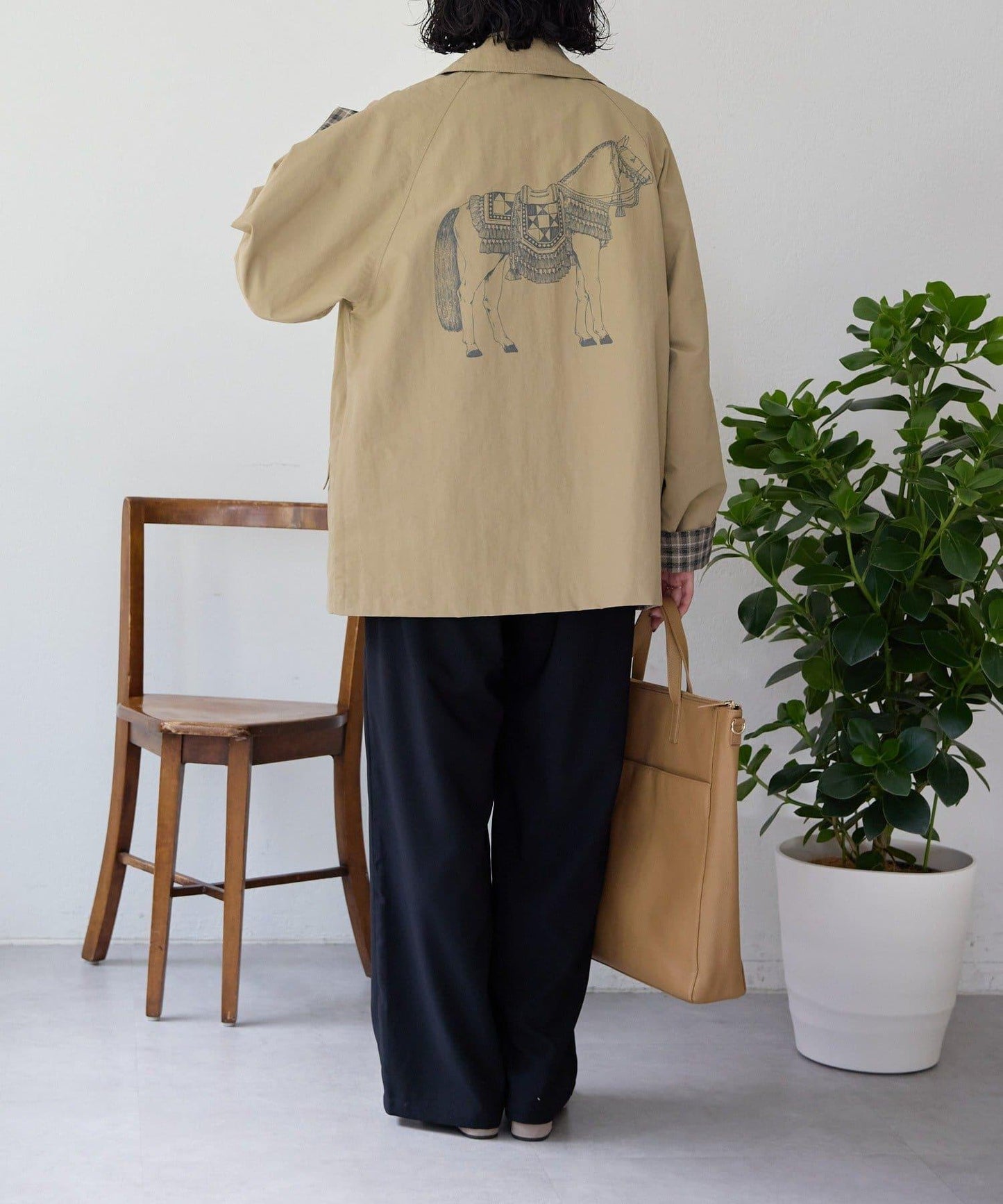 sampo×ear 聯名 可雙面穿 半大衣