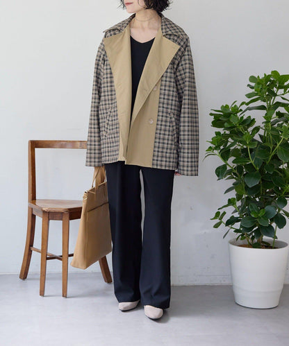 sampo×ear 聯名 可雙面穿 半大衣