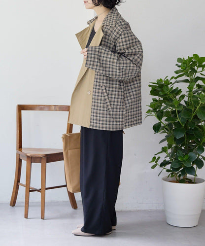 sampo×ear 聯名 可雙面穿 半大衣