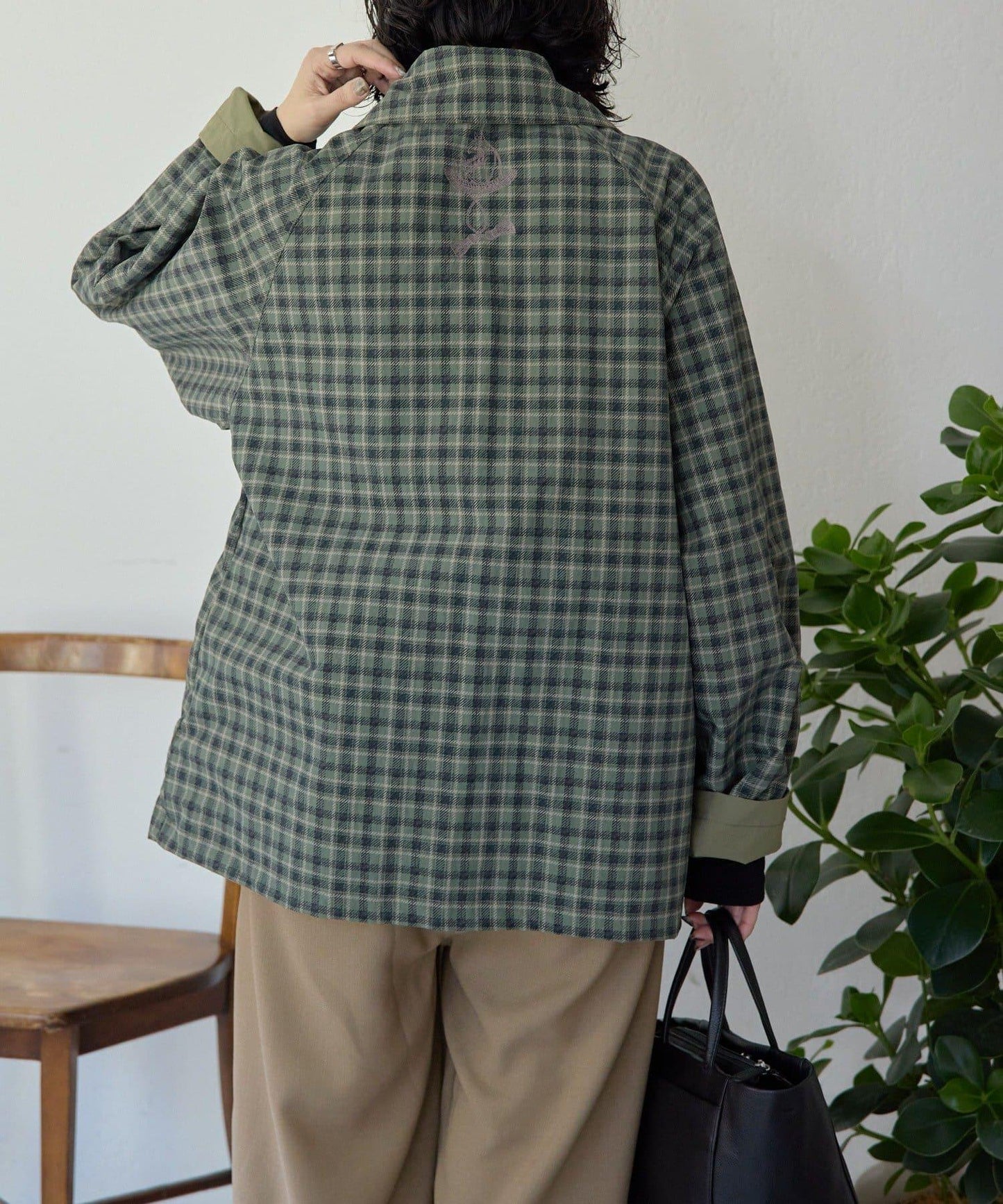sampo×ear 聯名 可雙面穿 半大衣