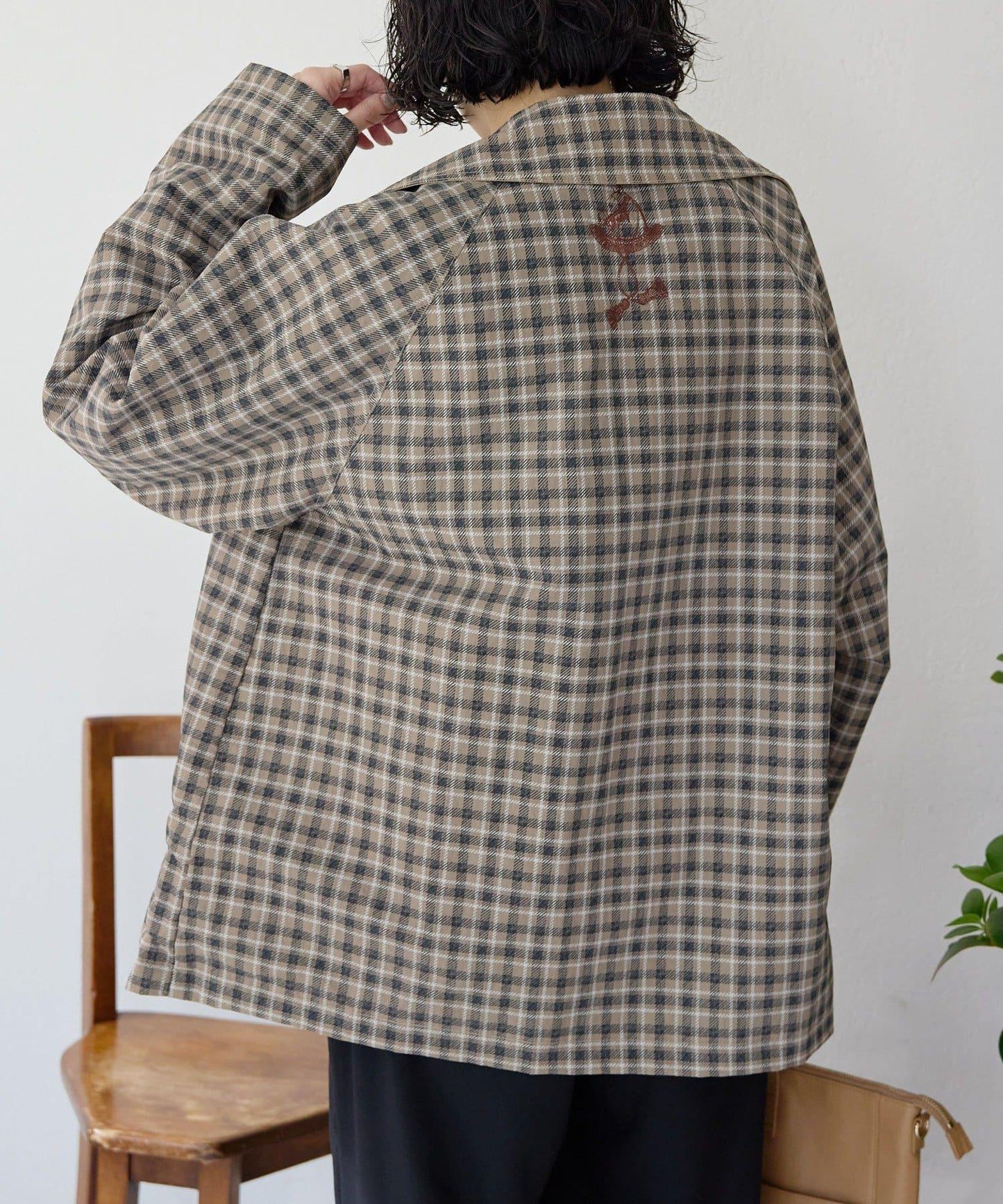 sampo×ear 聯名 可雙面穿 半大衣