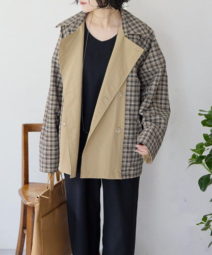 sampo×ear 聯名 可雙面穿 半大衣