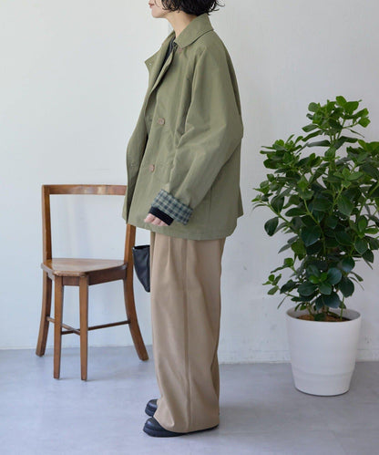 sampo×ear 聯名 可雙面穿 半大衣