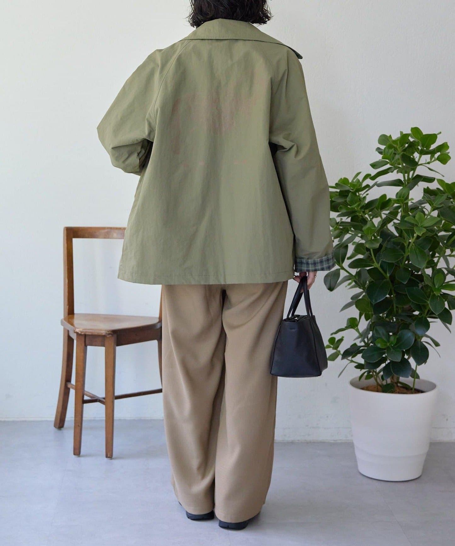 sampo×ear 聯名 可雙面穿 半大衣