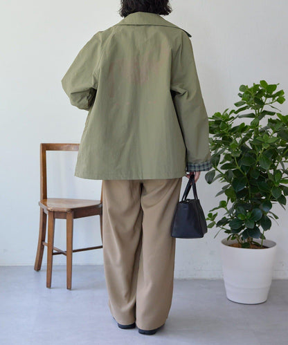 sampo×ear 聯名 可雙面穿 半大衣