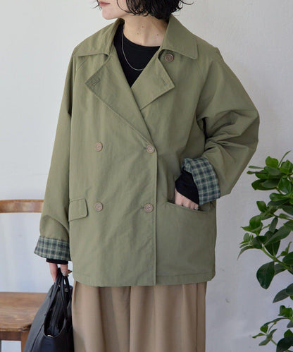 sampo×ear 聯名 可雙面穿 半大衣