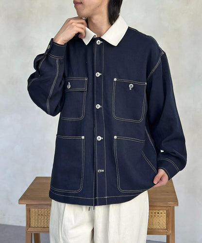 防花粉處理 明線 工裝連體服