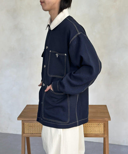防花粉處理 明線 工裝連體服