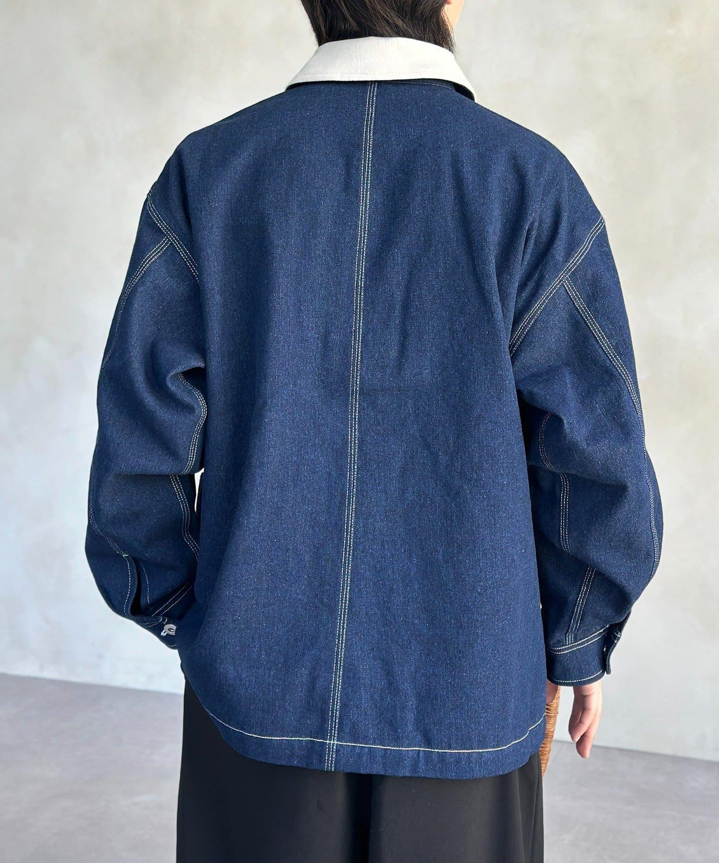 防花粉處理 明線 工裝連體服