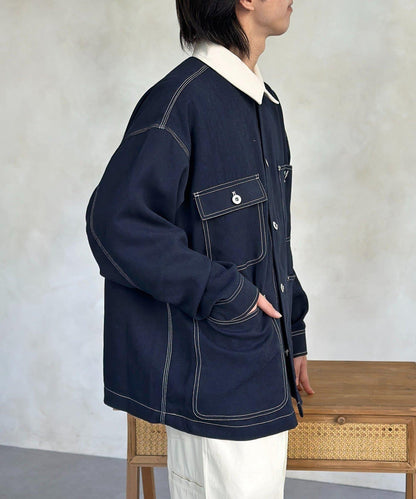 防花粉處理 明線 工裝連體服