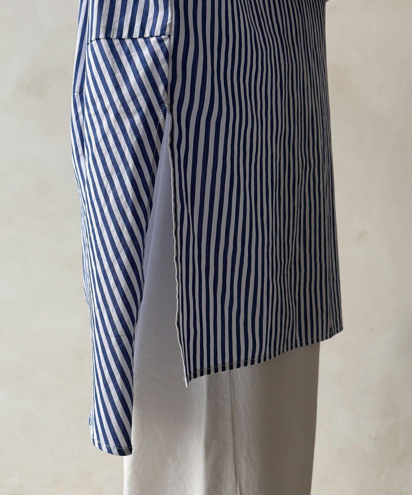 DD刺繡 長款襯衫