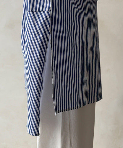 DD刺繡 長款襯衫