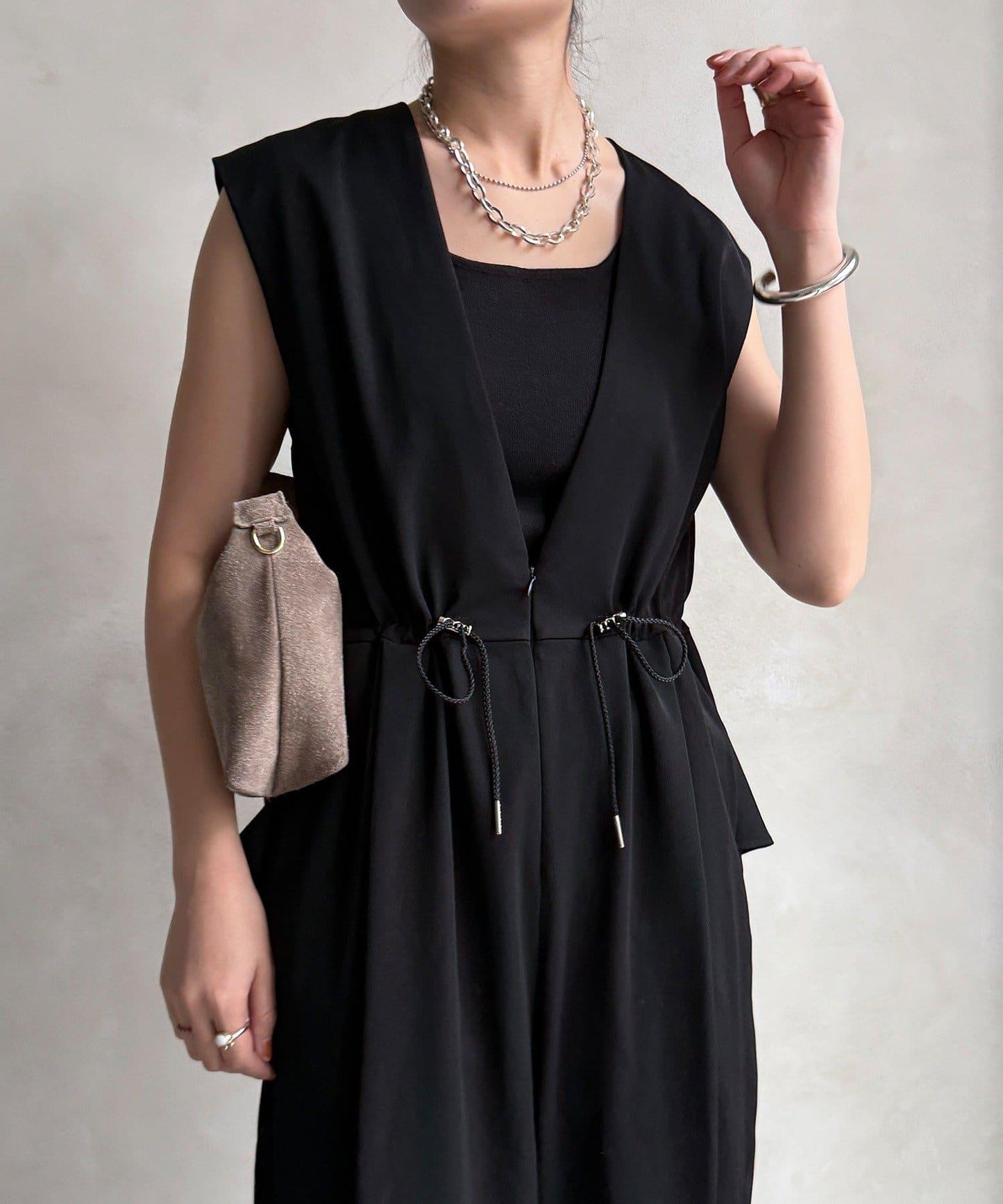 網店限定 正式場合適用 荷葉邊 連體褲