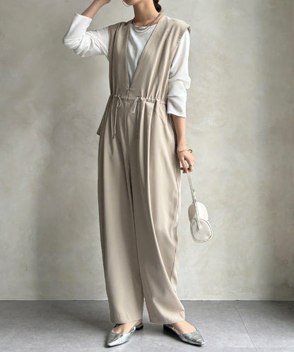 網店限定 正式場合適用 荷葉邊 連體褲