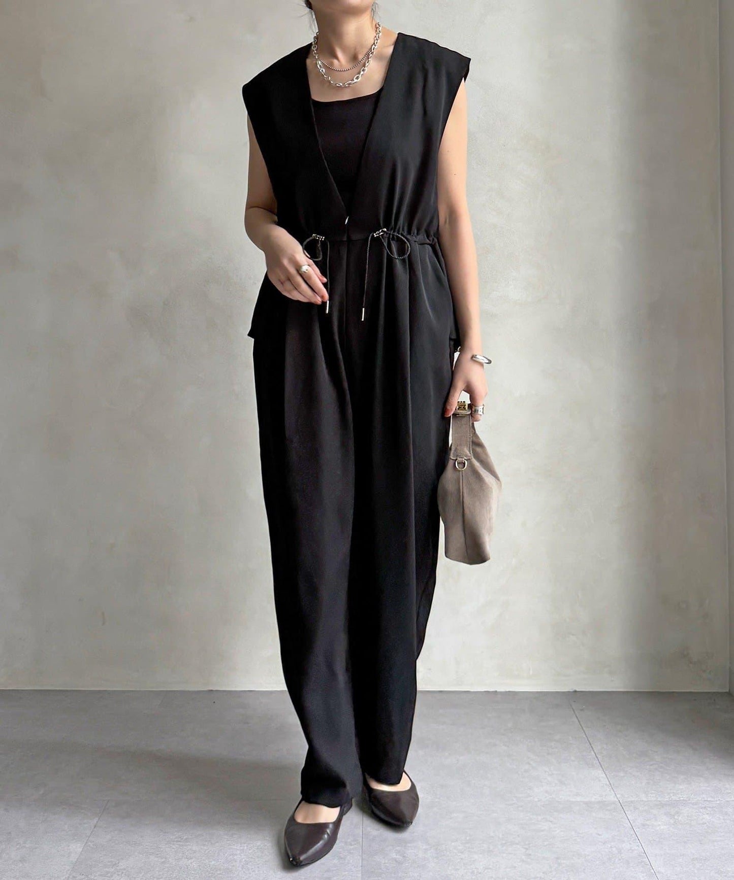 網店限定 正式場合適用 荷葉邊 連體褲