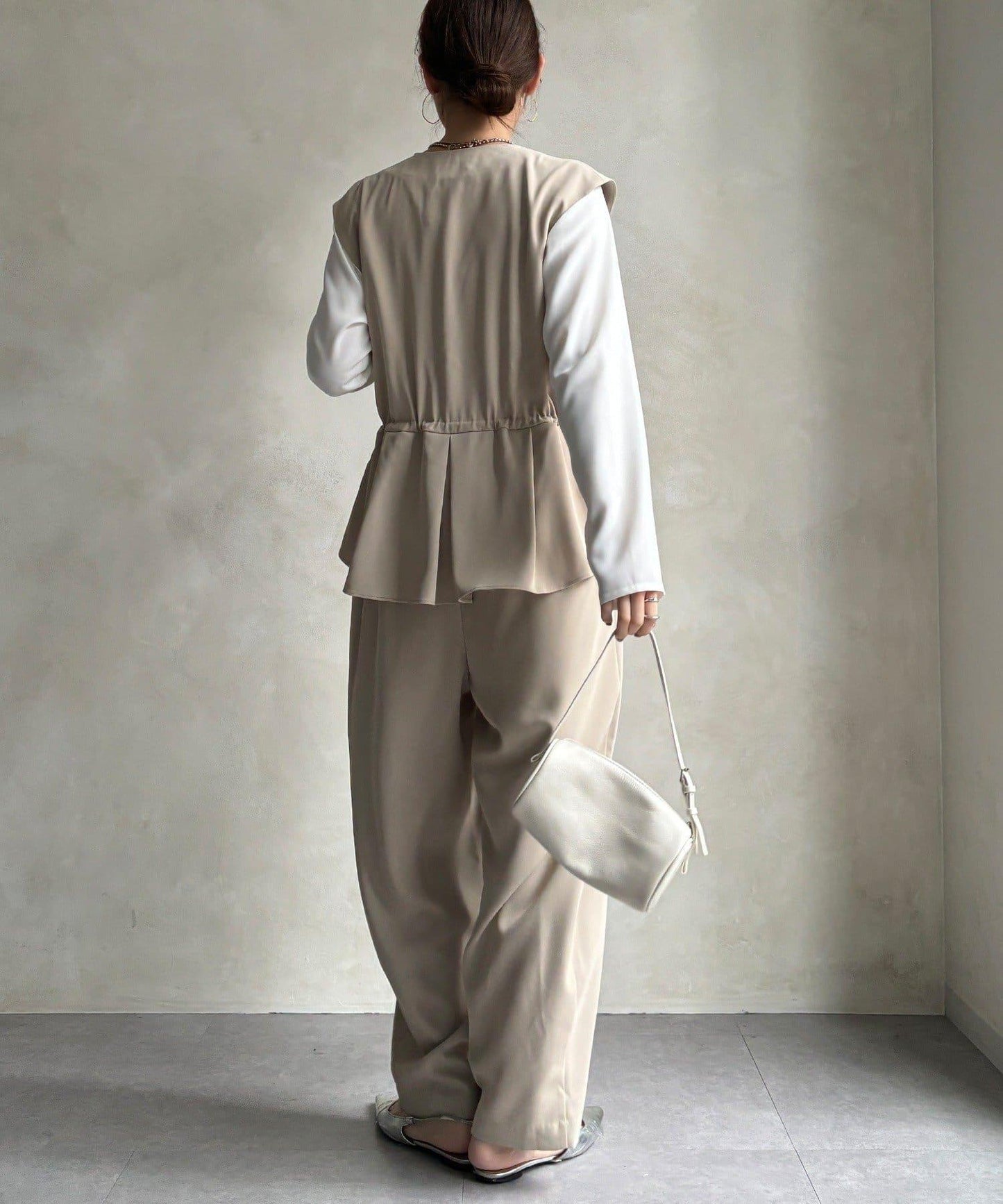 網店限定 正式場合適用 荷葉邊 連體褲