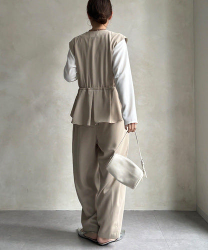 網店限定 正式場合適用 荷葉邊 連體褲