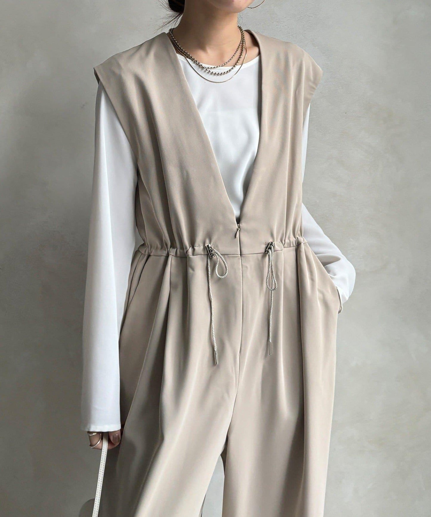 網店限定 正式場合適用 荷葉邊 連體褲