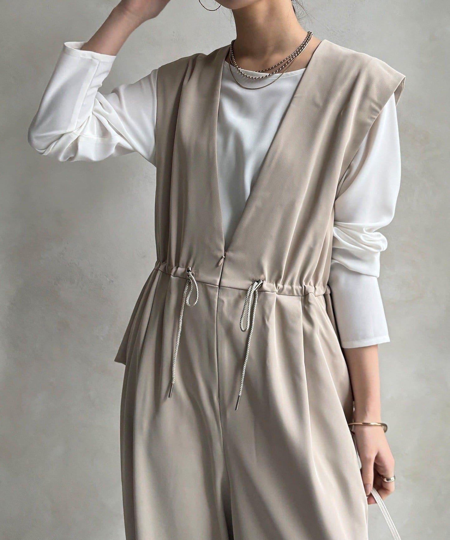 網店限定 正式場合適用 荷葉邊 連體褲