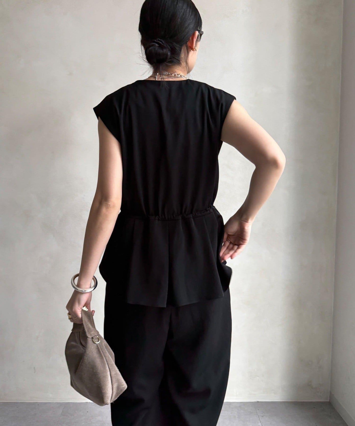 網店限定 正式場合適用 荷葉邊 連體褲