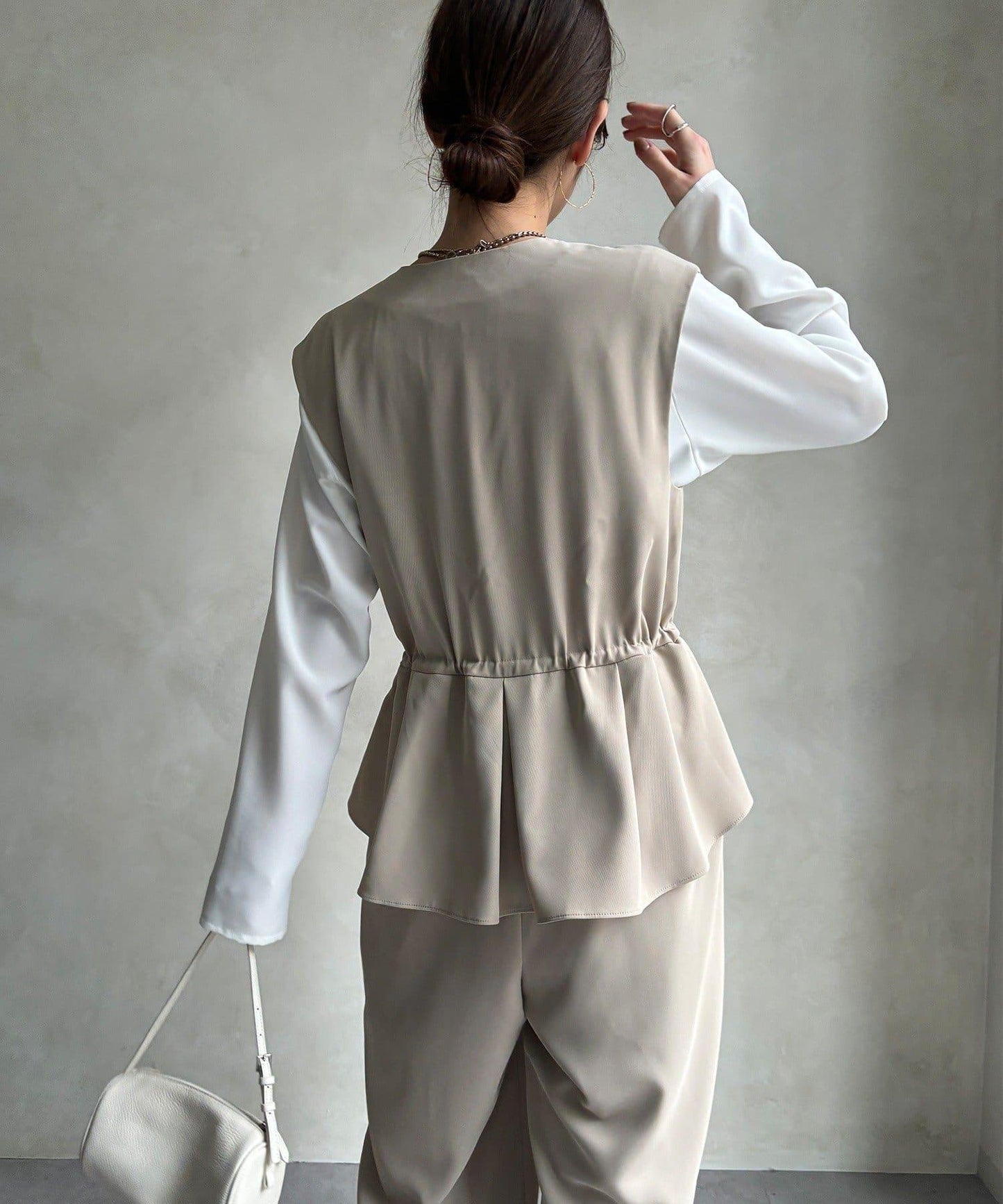 網店限定 正式場合適用 荷葉邊 連體褲