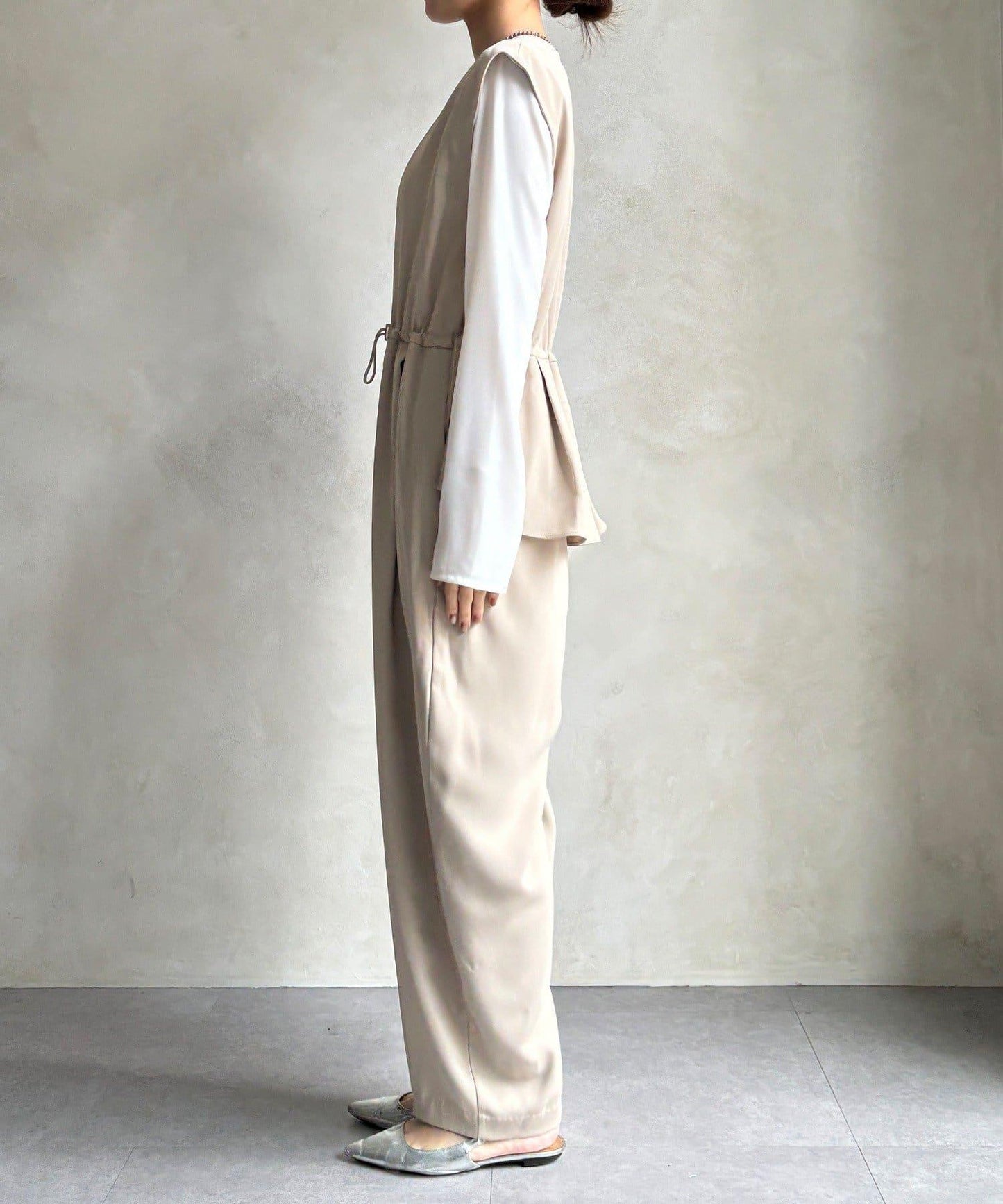 網店限定 正式場合適用 荷葉邊 連體褲