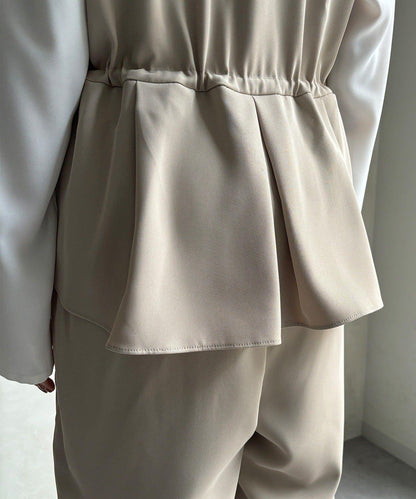 網店限定 正式場合適用 荷葉邊 連體褲