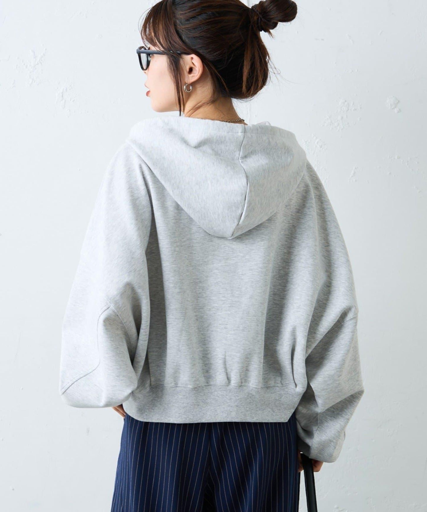 水洗做舊空氣層連帽衛衣