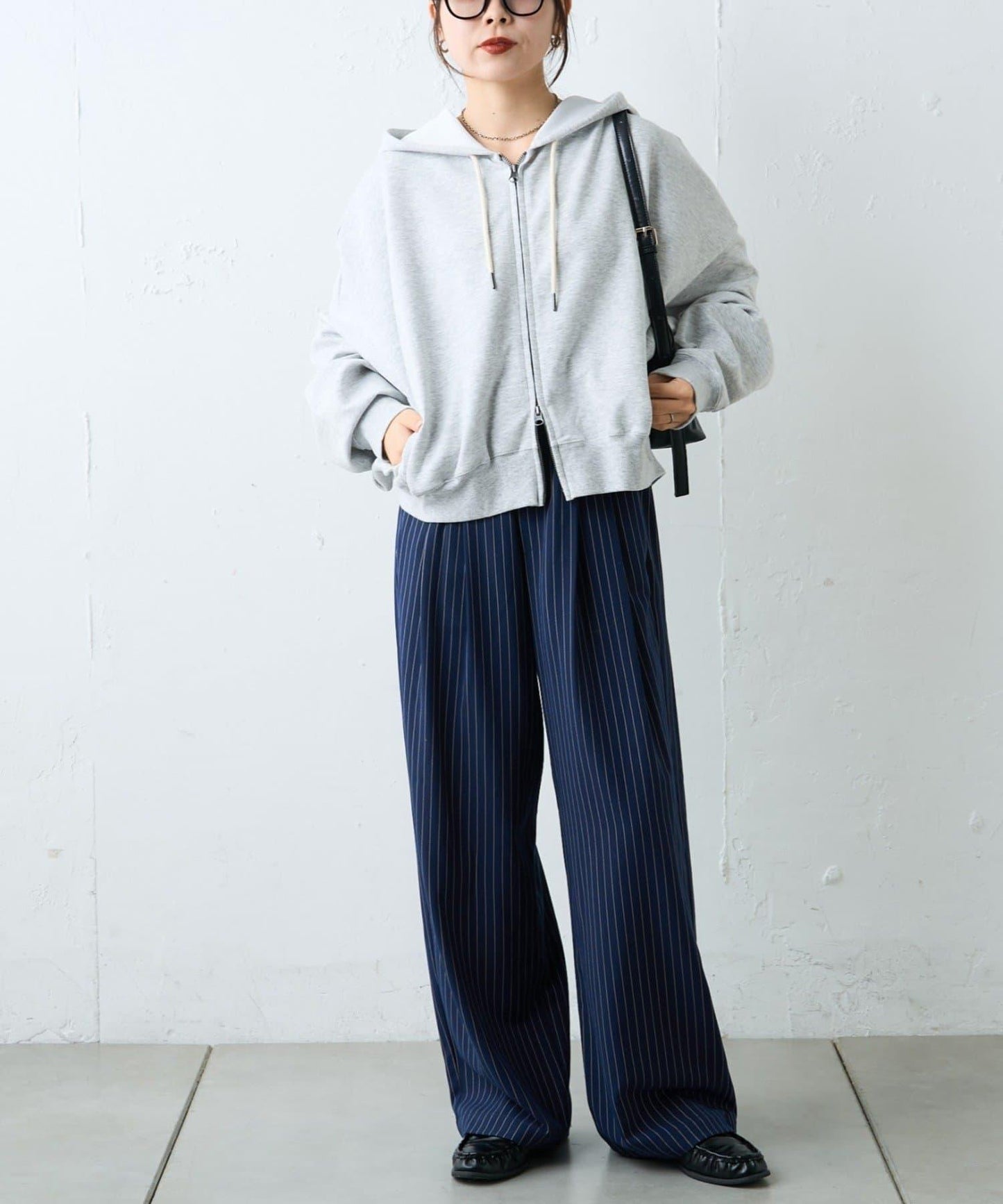 水洗做舊空氣層連帽衛衣