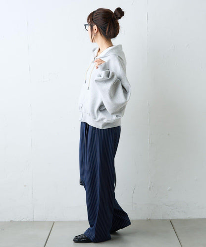 水洗做舊空氣層連帽衛衣