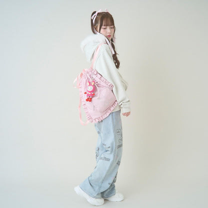 可放A4 防潑水 キラキラベリエちゃん圖案 束口揹包