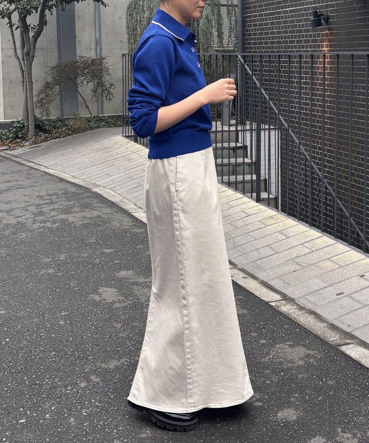 換季適用 POLO領 透視 針織 針織上衣