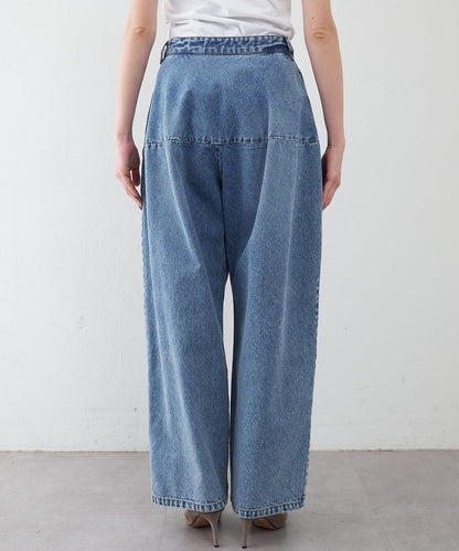 彎刀版型 牛仔面料 牛仔褲