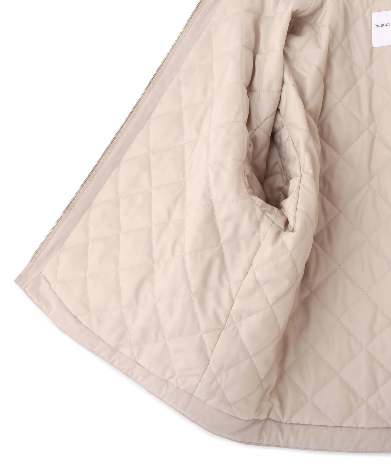 弱防潑水塔夫綢中棉休閒夾克