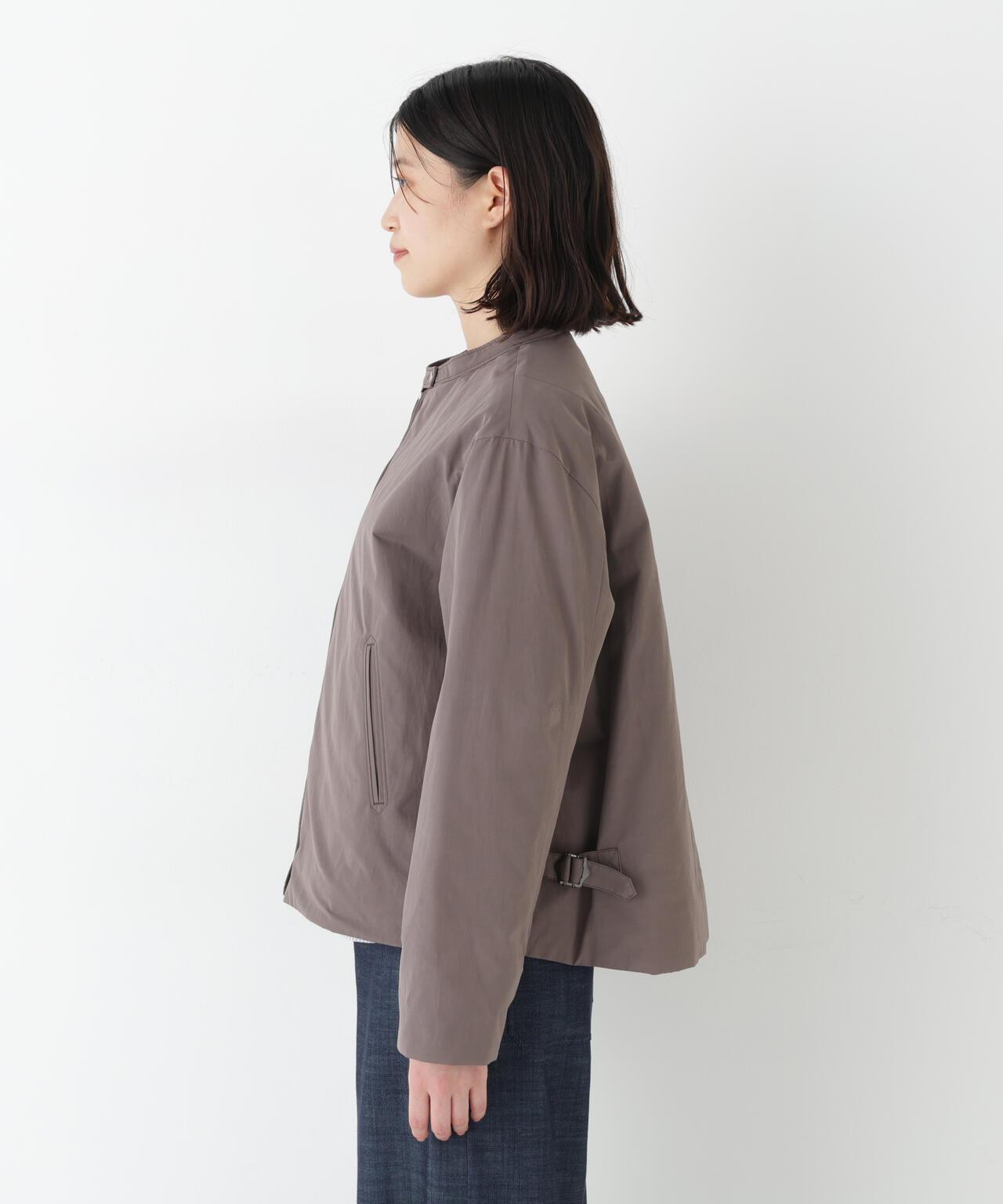 弱防潑水塔夫綢中棉休閒夾克