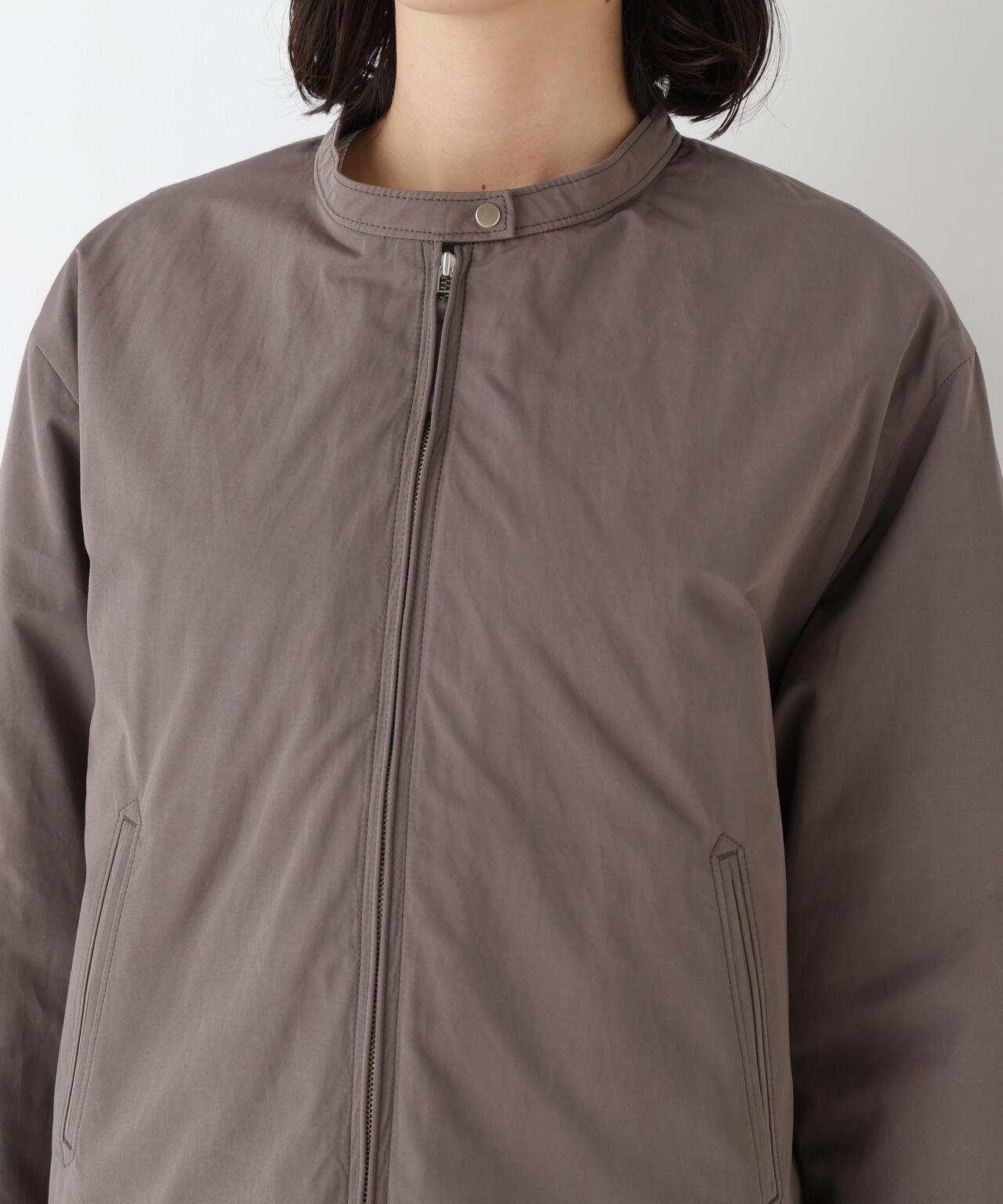 弱防潑水塔夫綢中棉休閒夾克