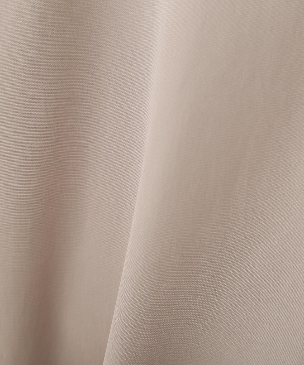 弱防潑水塔夫綢翻領大衣