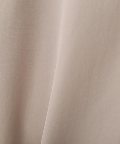 弱防潑水塔夫綢翻領大衣