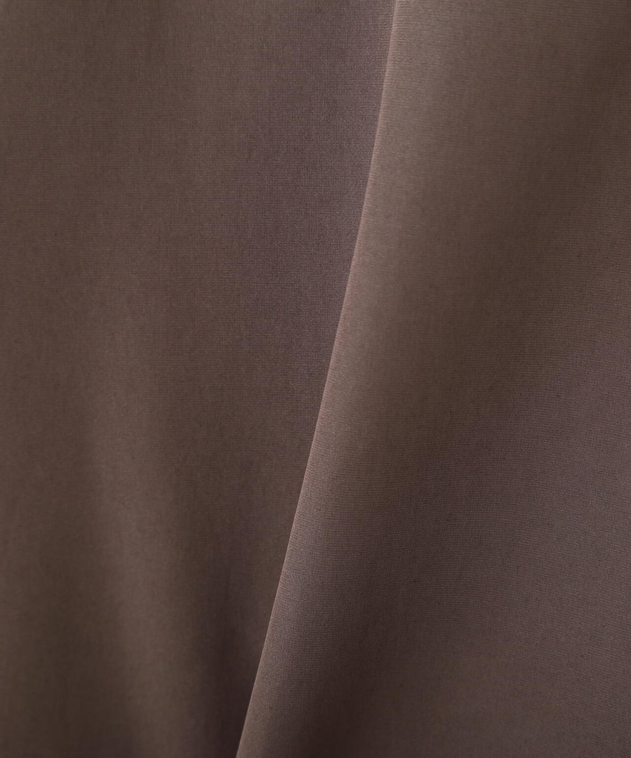 弱防潑水塔夫綢翻領大衣