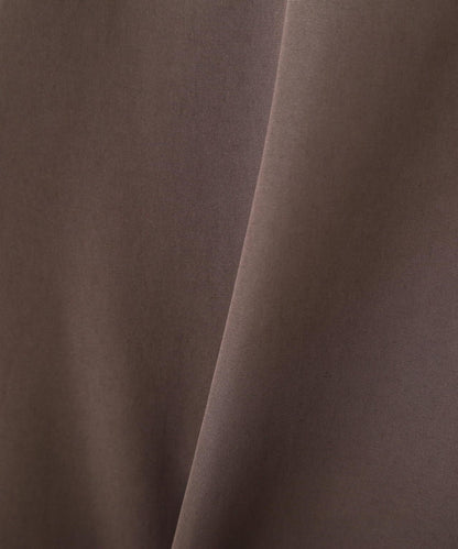 弱防潑水塔夫綢翻領大衣